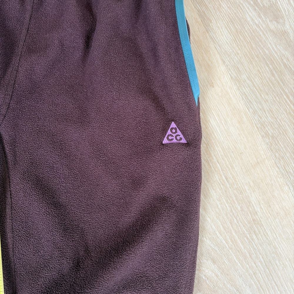 Nike ACG Polartec Wolf Tree Youth XL Pants Maroon Teal Outdoor Knee Patch - Picture 14 of 14